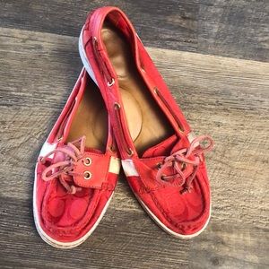 Size 10 coach boat shoes